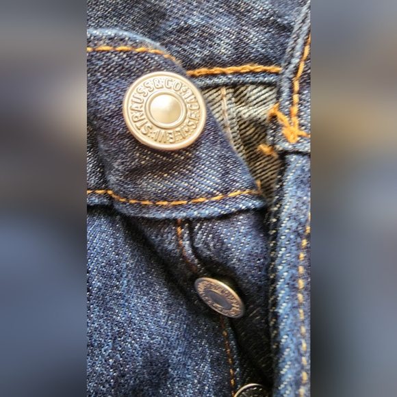 Men's 501 Button Fly Original Denim Jeans - Picture 3 of 13